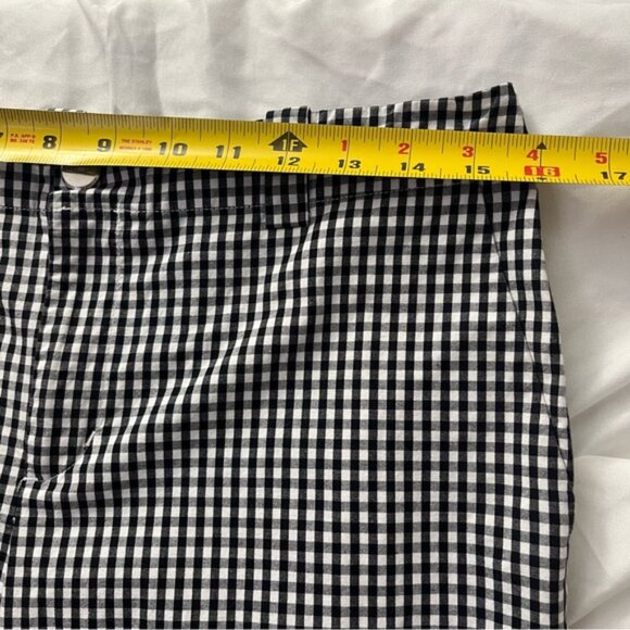 Lauren Ralph Lauren Gingham Check Ankle Pants Stretch 6 - Picture 7 of 10